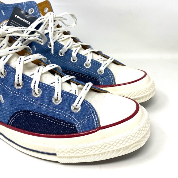 💖MEGA SALE💖Converse 171064C Chuck 70 Hight Blue White Black Women’s Size - Picture 4 of 8
